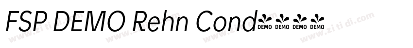 FSP DEMO Rehn Cond字体转换 FSP DEMO Rehn Cond字体转换